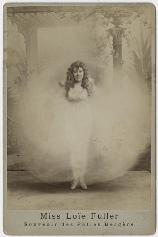 Photographer unknown, Miss Loie Fuller,  1890's, albumen silver print, courtesy Fraenkel Gallery