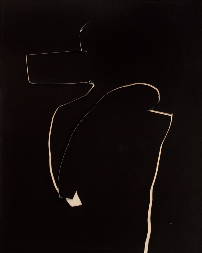 Jay Defeo, Untitled, 1973-74, gelatin silver print with incised lines, courtesy Fraenkel Gallery